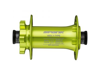 SPANK HEX J-TYPE Boost F15/20, 32 hole front hub, green