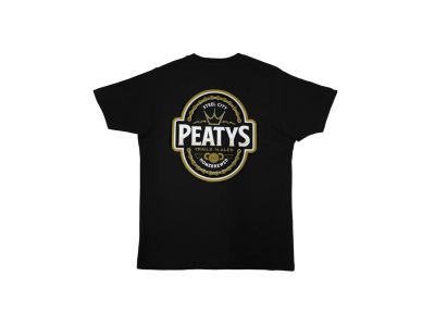 Peaty&#39;s Pubwear póló, Homebrew/fekete