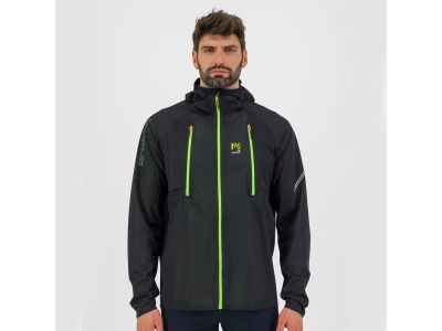 Karpos LAVAREDO RAIN jacket, black/green fluo
