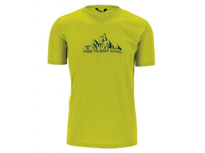 Karpos Loma Print tričko, žlté 