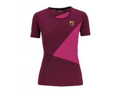Karpos Nuvolau Damen T-Shirt, Rot/Rosa/Dunkelrosa