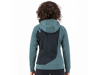 Karpos PRAMPER Zip Damen-Sweatshirt, Schwarz/NORTH ATLANTIC