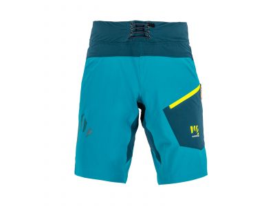 Karpos Val Di Dentro Bermuda shorts, teal/fluo yellow
