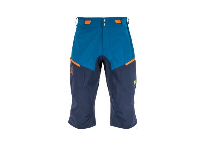 Pantaloni Karpos Val Federia, albastru/albastru închis/portocaliu