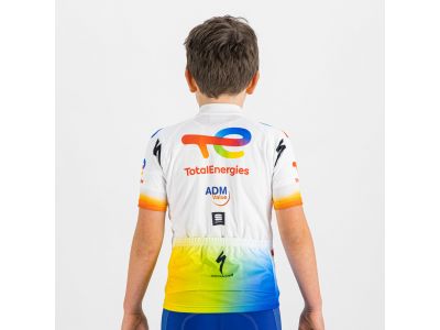 Sportful TOTAL ENERGIES dziecięca koszulka rowerowa, biała