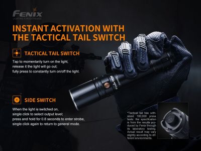 Fenix TK30 tactical laser flashlight