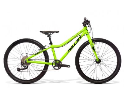 Bicicleta copii Amulet Tomcat 24, verde fluo metalic/negru/alb lucios