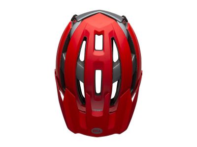 Bell Super Air R Spherical Helm, Mat/Glos Red/Gray