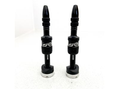 e*thirteen Quick Fill tubeless valves, 23-31 mm, 2 pcs, Black