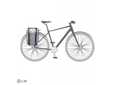 ORTLIEB Bike-Packer Original taška na nosič, 20 l, šedá