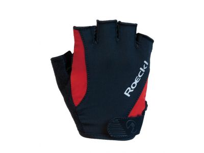 Roeckl Basel Handschuhe, schwarz/rot