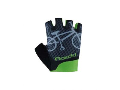 Roeckl Trapani children&#39;s gloves, black/grey