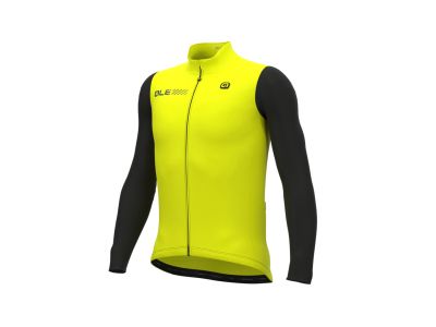 Koszulka rowerowa ALÉ FONDO 2.0 SOLID fluo yellow