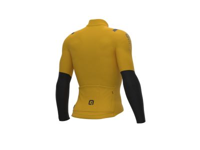 Koszulka rowerowa ALÉ R-EV1 WARM RACE 2.0, żółta