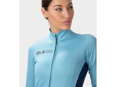 Koszulka rowerowa damska ALÉ FONDO 2.0 SOLID, jasnoniebieska