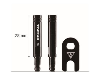 Topeak valve extension adapter VALVE EXTENDER 28mm (2 pcs)
