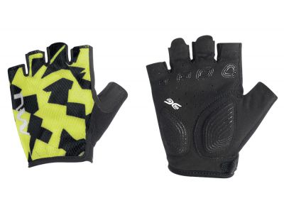 Northwave Active Junior Glove dětské krátké rukavice Yellow Fluo/Black