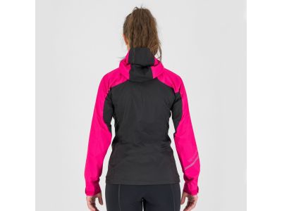 Karpos LOT Rain női kabát, fekete/rózsaszín