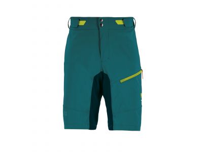 Karpos VAL VIOLA shorts, blue green/fluo yellow