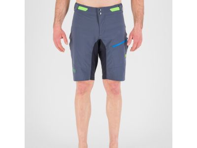 Karpos VAL VIOLA shorts, blue/black/fluo green