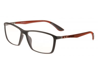 R2 Coal dioptrické brýle, černá/carbon/oranžová