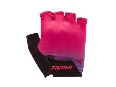 SILVINI Anapi children&#39;s gloves, black/fuchsia