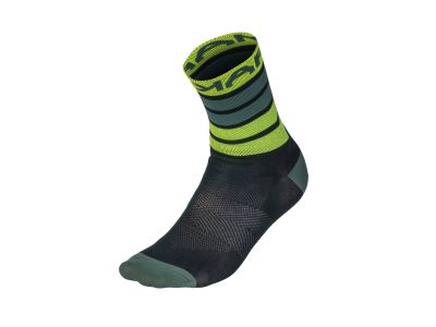 Karpos VERVE socks, blue green/fluo yellow