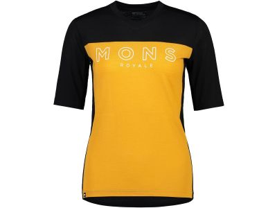 Mons Royale Redwood Enduro VT women&#39;s jersey, black/gold