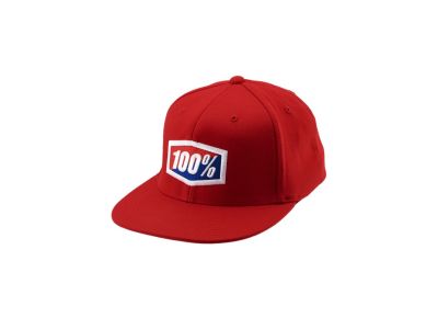 100%-ban hivatalos Flexit Cap J-Fit sapka, piros
