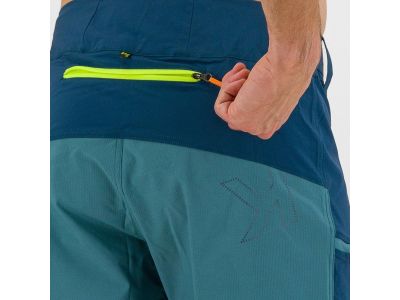 Karpos RAPID BAGGY shorts, blue green/fluo yellow