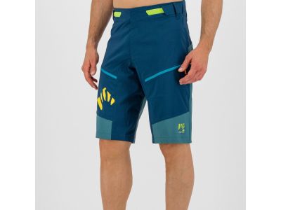 Pantaloni scurți Karpos RAPID BAGGY, albastru-verde/galben fluo