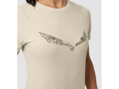 Salewa Pure Hardware Merino women&#39;s t-shirt, oatmeal