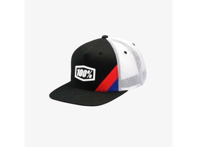 100% Cornerstone Youth Trucker Cap Aj-Fit children's cap, black