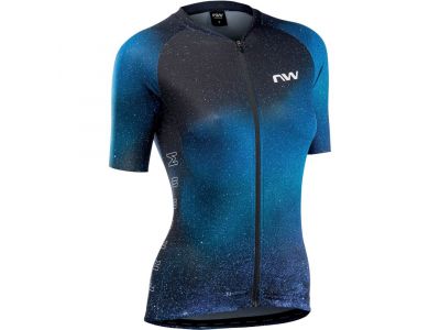 Northwave Freedom cyklistický dres, dámsky krátky rukáv Blue