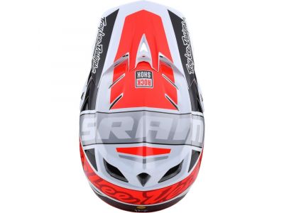 Troy Lee Designs D4 Composite MIPS Helmet Team Sram / White / Gloss Red