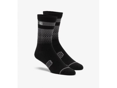 100% Advocate Performance socks, black/charcoal