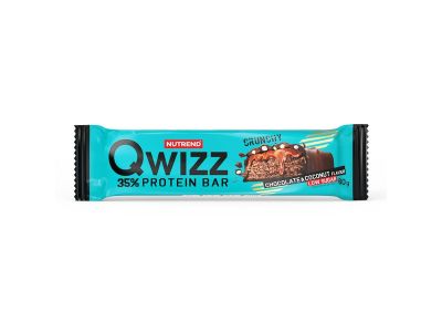 NUTREND QWIZZ PROTEIN BAR, 60 g, chocolate with cocolockring