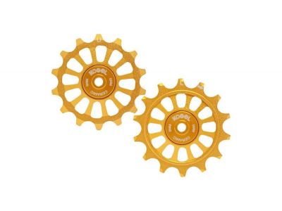 Kogel Shimano road pulleys with ceramic bearings, 12sp., 12/12T, gold