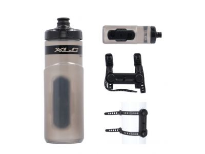 XLC WB-K07 bottle, 600 ml, clear/grey + Uni base