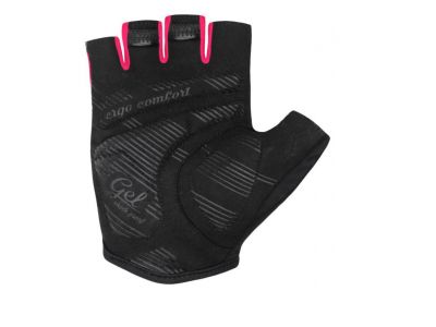 Rękawiczki damskie Etape Liana, różowo-czarne