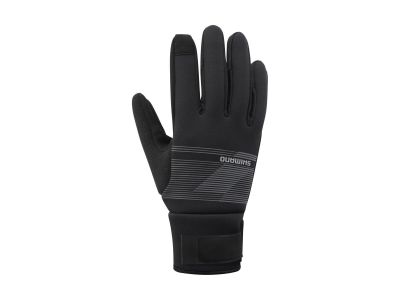 Shimano WINDBREAK THERMAL rukavice, čierna/sivá