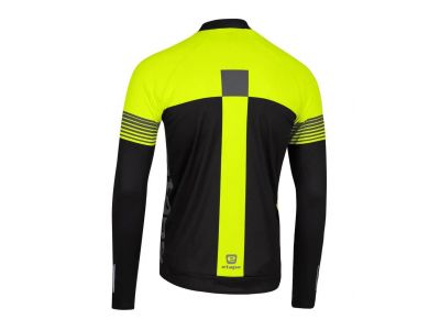 Koszulka rowerowa Etape Comfort, czarno-żółta fluo