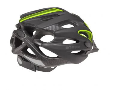 Etape Biker helmet, black/yellow fluo mat
