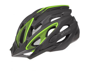 Etape Biker helmet, black/green mat