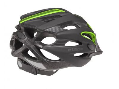 Etape Biker helmet, black/green mat