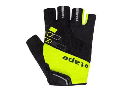 Etape Winner gloves, black/yellow fluo