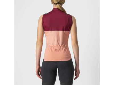 Castelli VELOCISSIMA damska koszulka rowerowa, różowa/bordowa