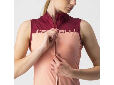 Castelli VELOCISSIMA damska koszulka rowerowa, różowa/bordowa
