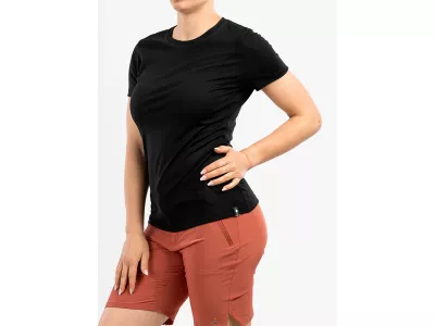 Smartwool Merino Sport 150 Tee Slim Fit Damen-T-Shirt, schwarz
