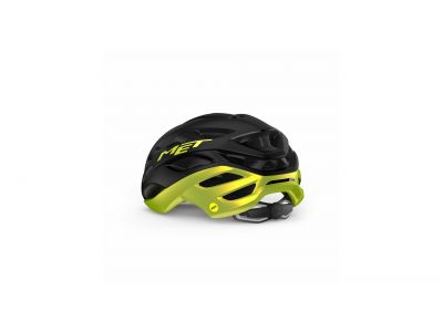 MET Estro Mips helmet, black/lime metallic